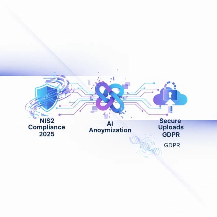 NIS2 Compliance 2025: GDPR, AI Anonymization & Secure Uploads